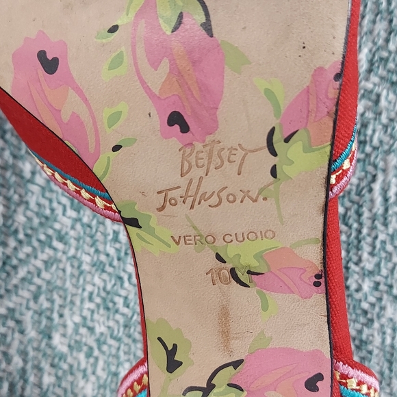 Betsey Johnson Open Toe Heels with Bow, Womens 10M - Picture 9 of 11